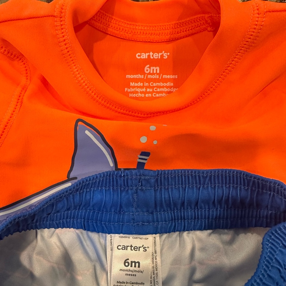 Carters Rashguard Swim Set - Picture 2 of 4